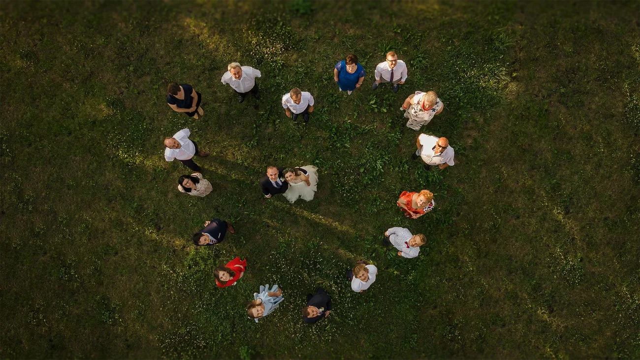 Zdjęcie grupowe z drona