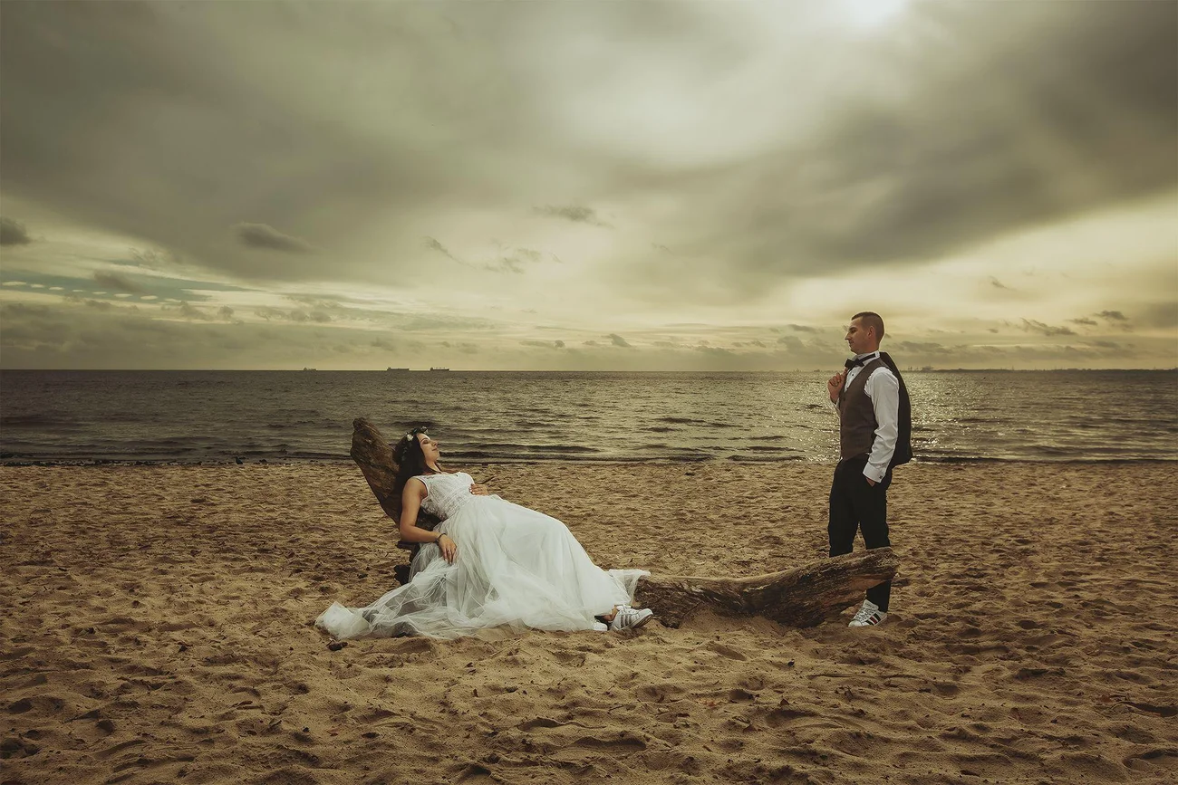 Sesja plenerowa na plaży