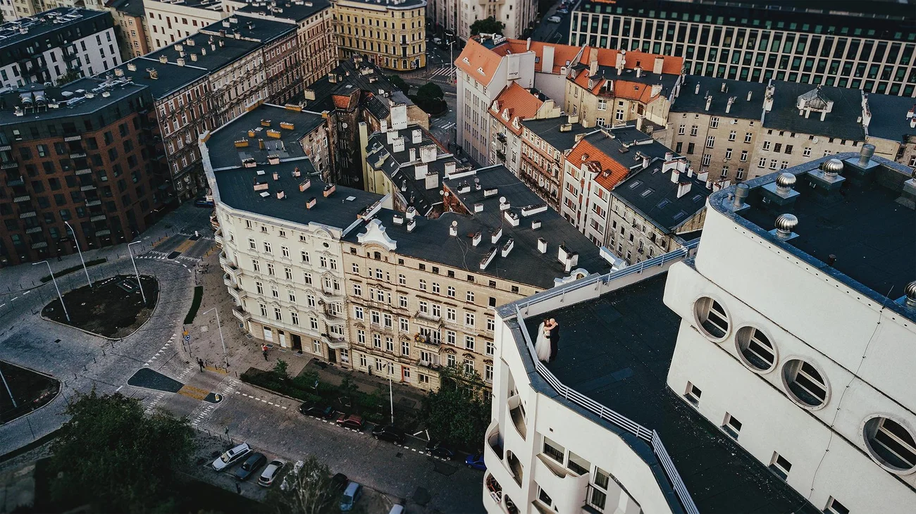 Wrocław sesja z drona