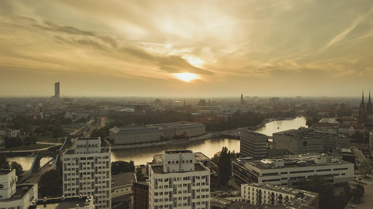 Wrocław - zachód słońca