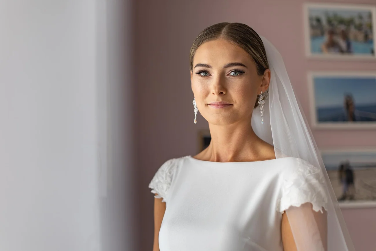 portret ślubny panny młodej