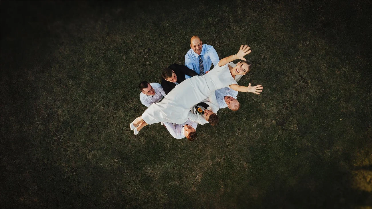 Zdjęcia ślubne z drona