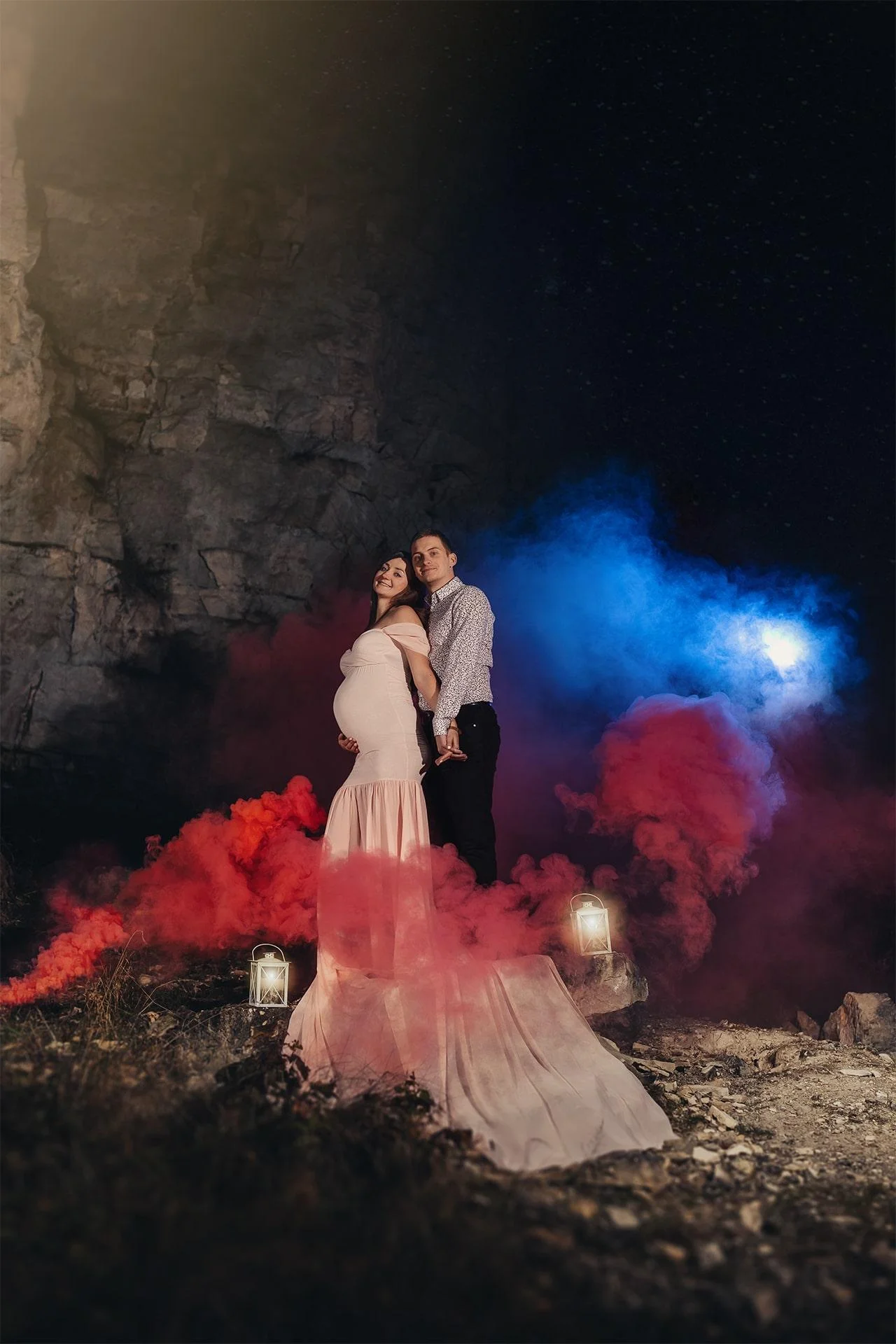 Sesja ciążowa w dymach