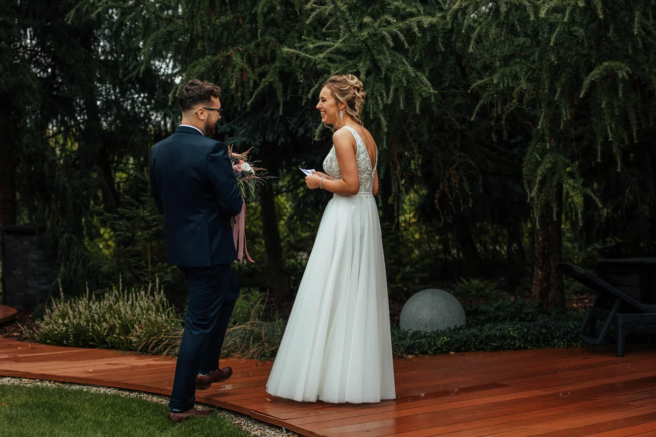 pierwszy look na panią młodą