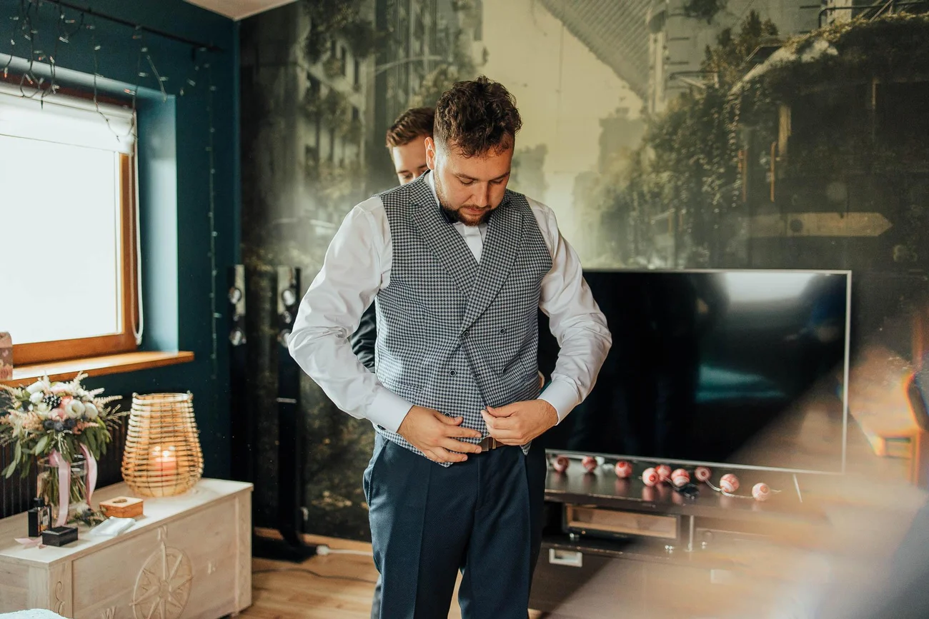 przygotowania pana młodego