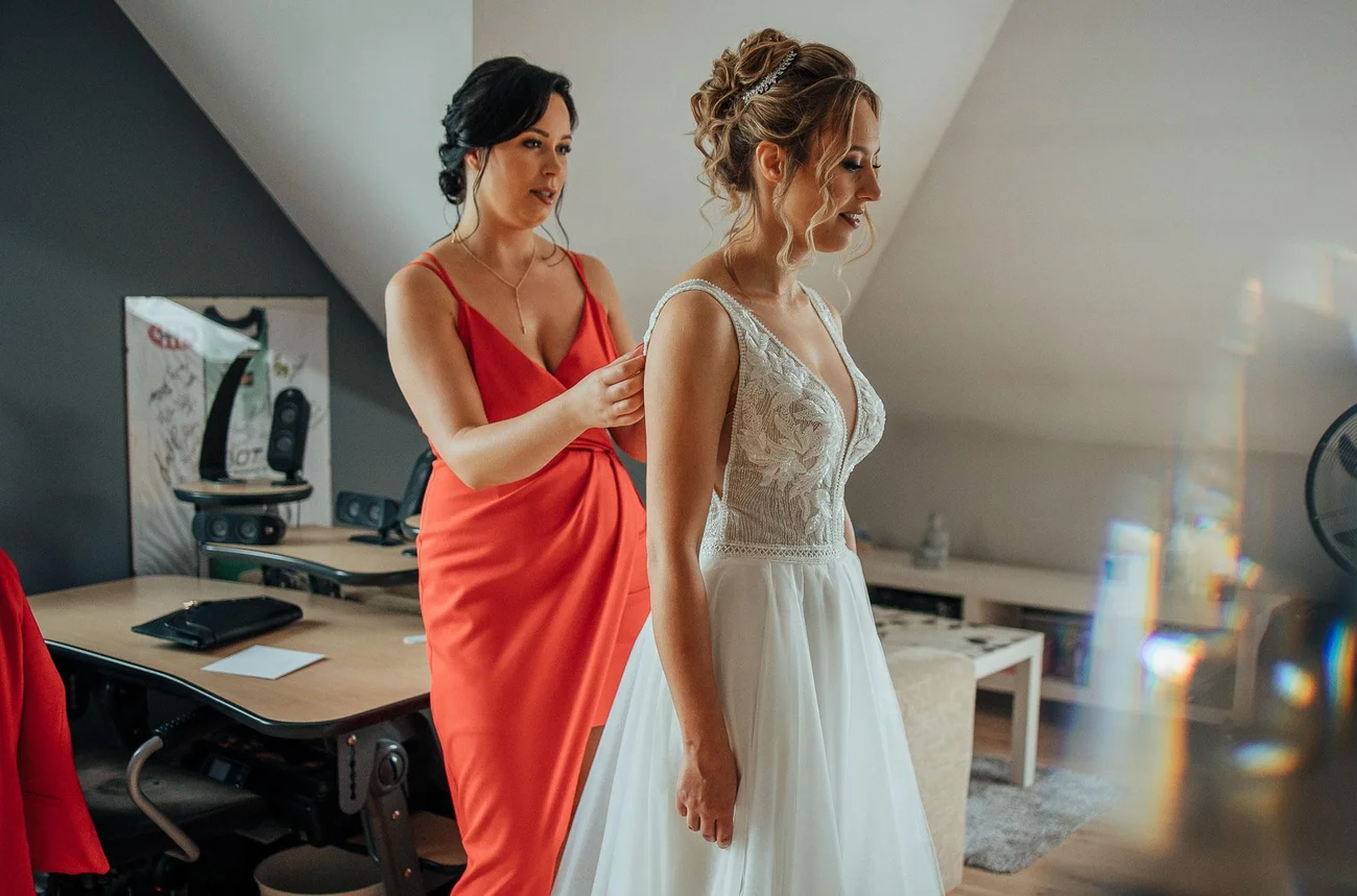 przygotowania pani młodej