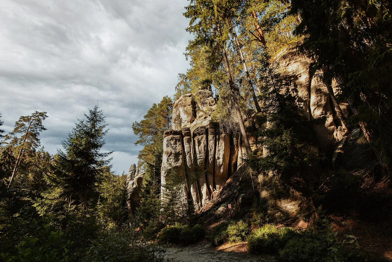 Malownicze krajobrazy Adršpach