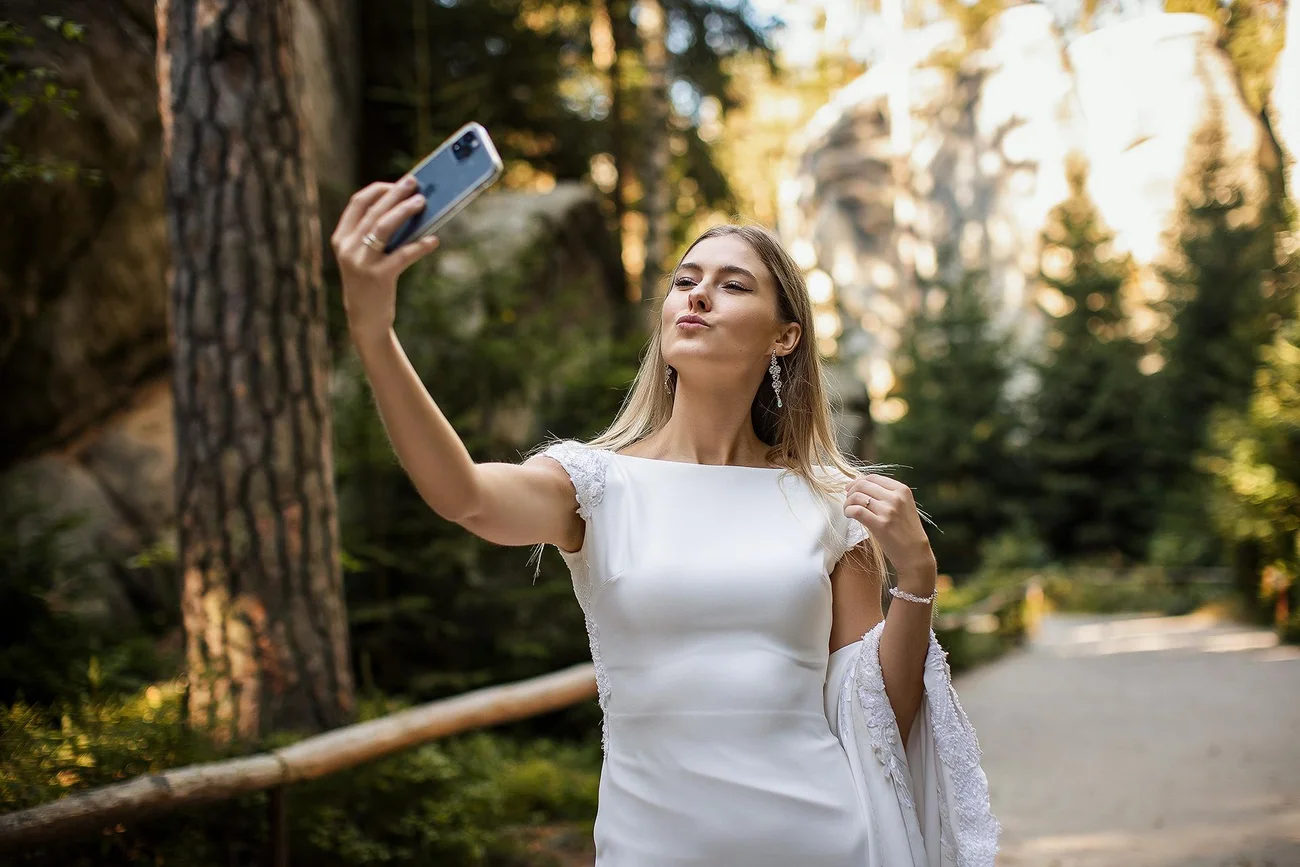 Selfie Klaudii w Adršpach