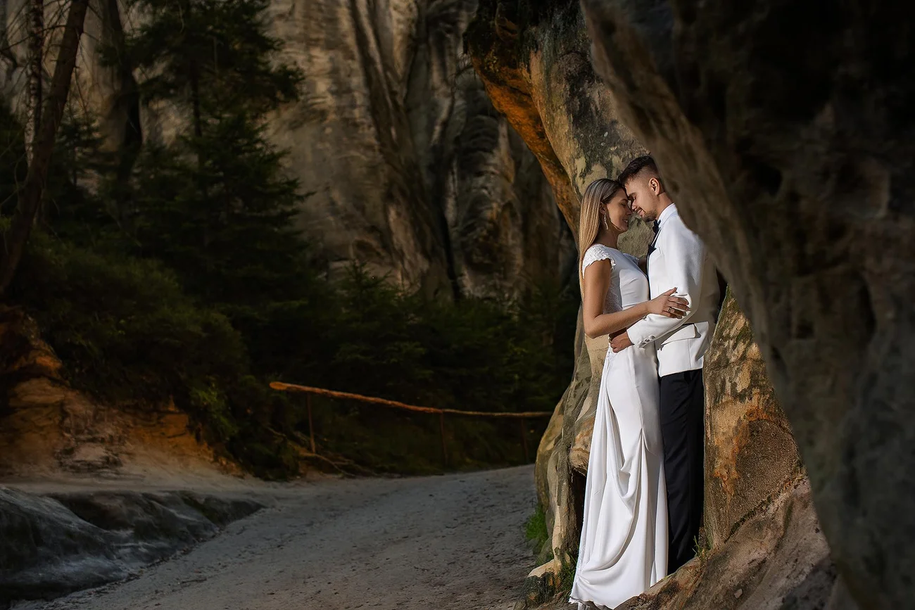 Wspólne chwile Klaudii i Adriana w Adršpach