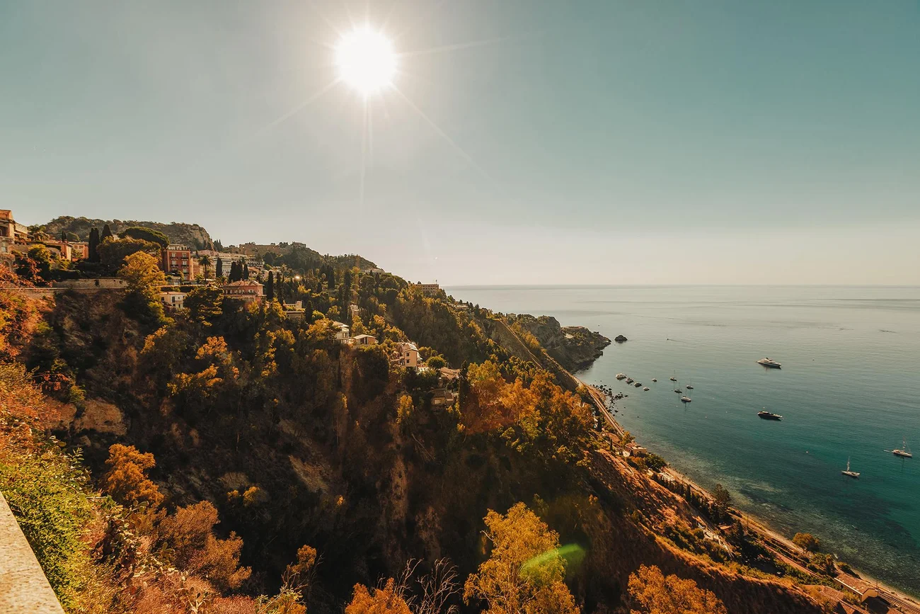 Taormina - widok na morze