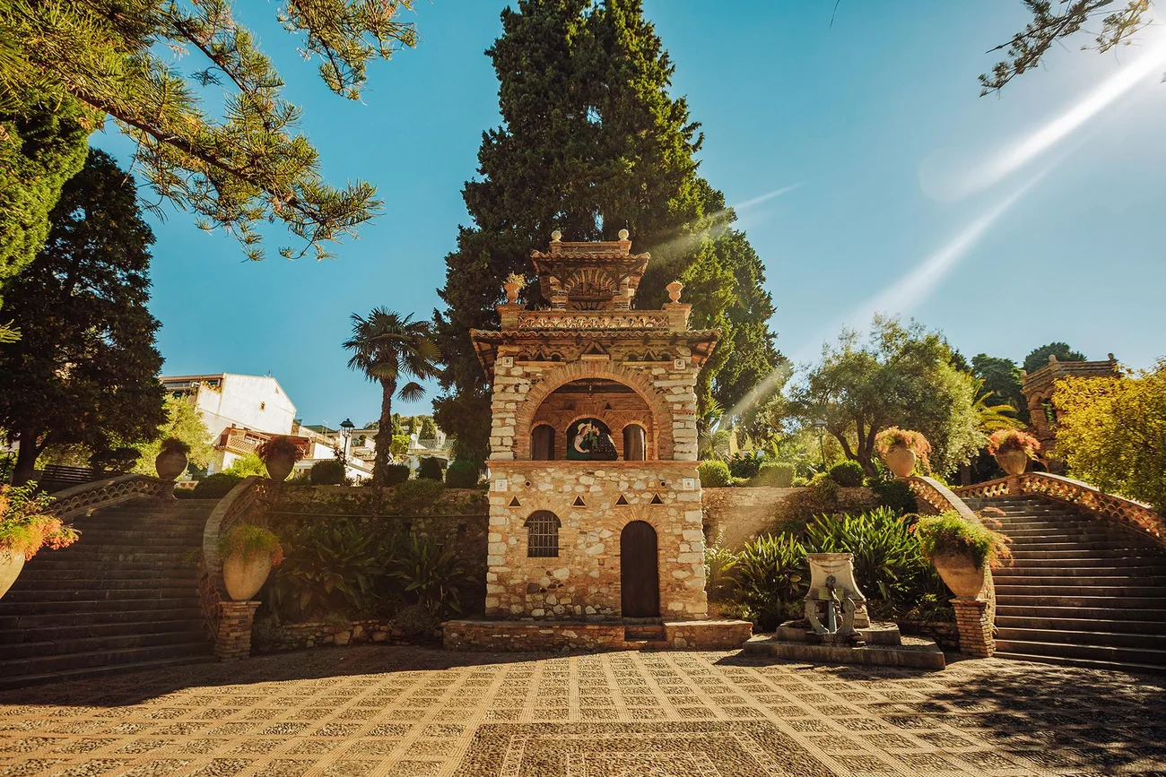 Villa Comunale Di Taormina - plener ślubny