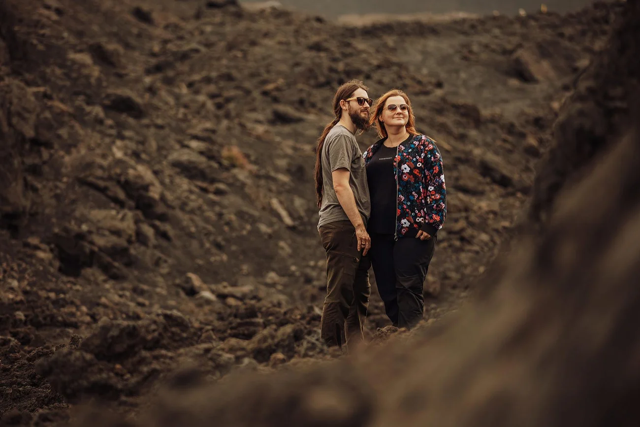 Zakochani - sesja wulkaniczna