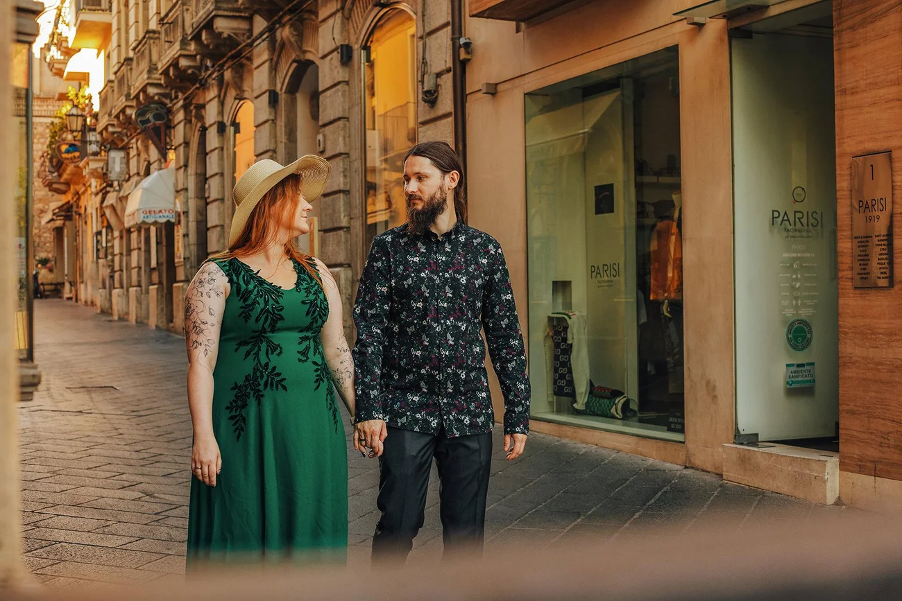 Zdjęcia we włoskich uliczkach