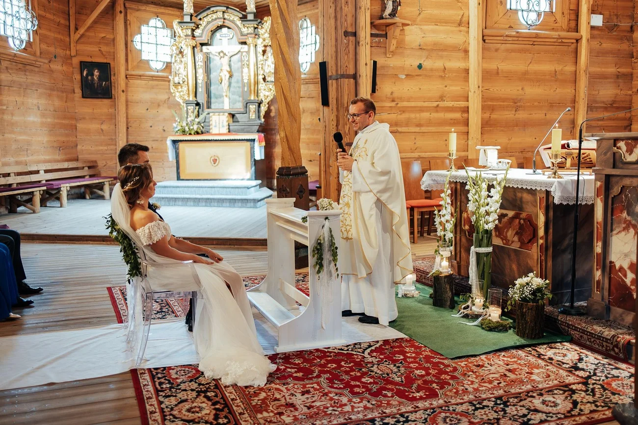 Kazanie w kościele św. Anny w Oleśnie