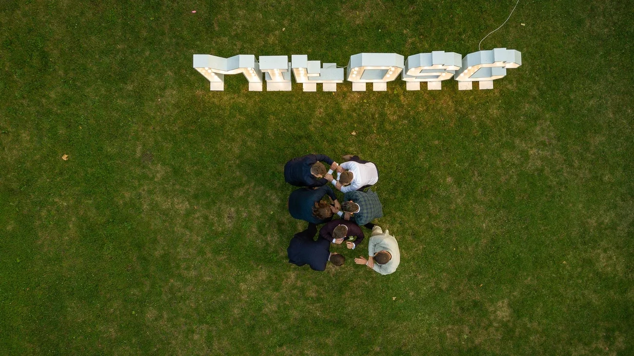 Pan młody - zdjęcie z drona