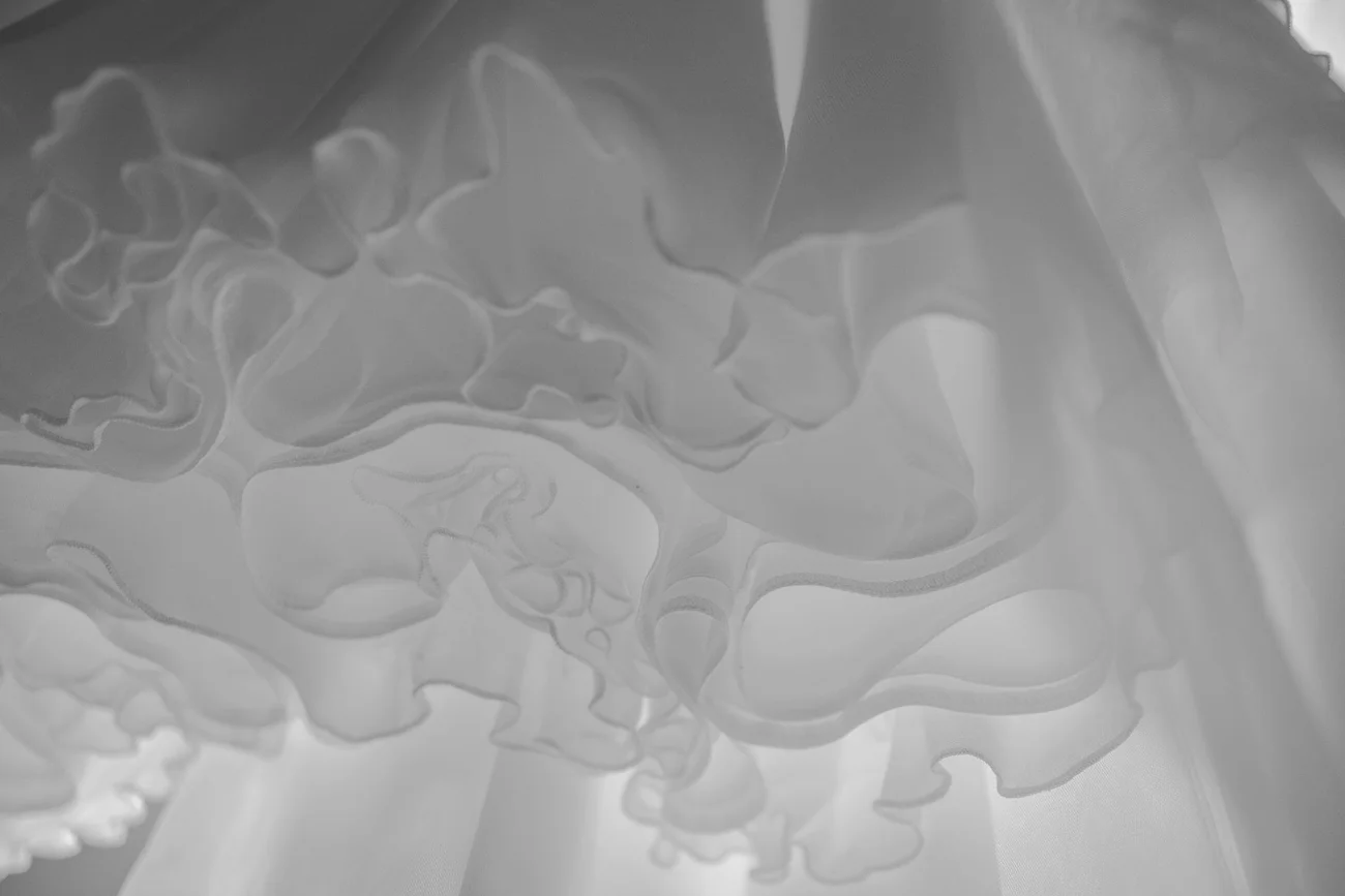 Zakończenie sukni ślubnej