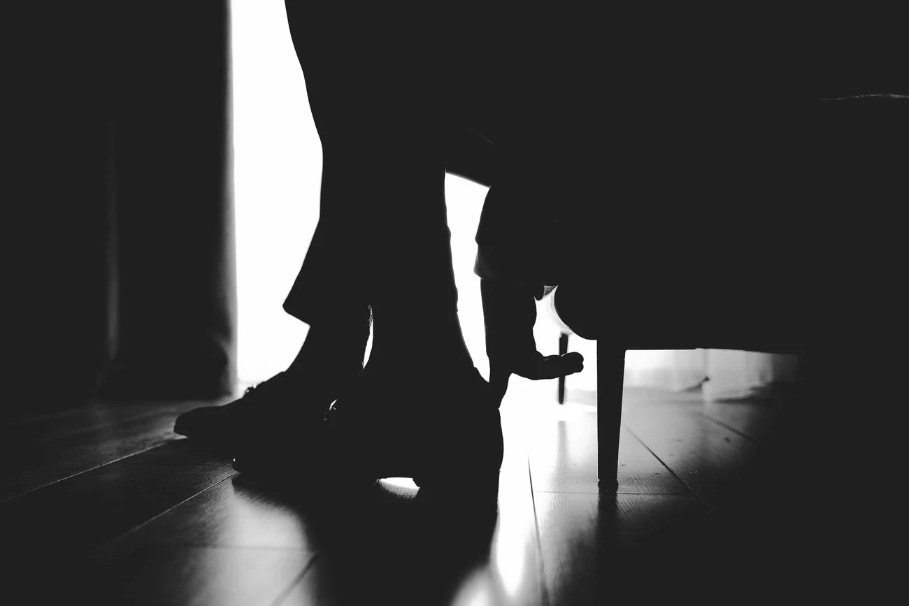 Męskie buty ślubne - detal