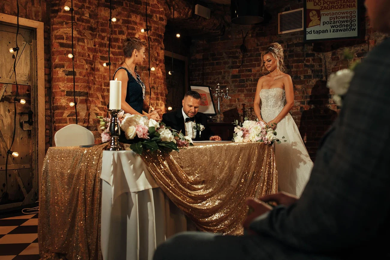 Podpis protokół ślubny