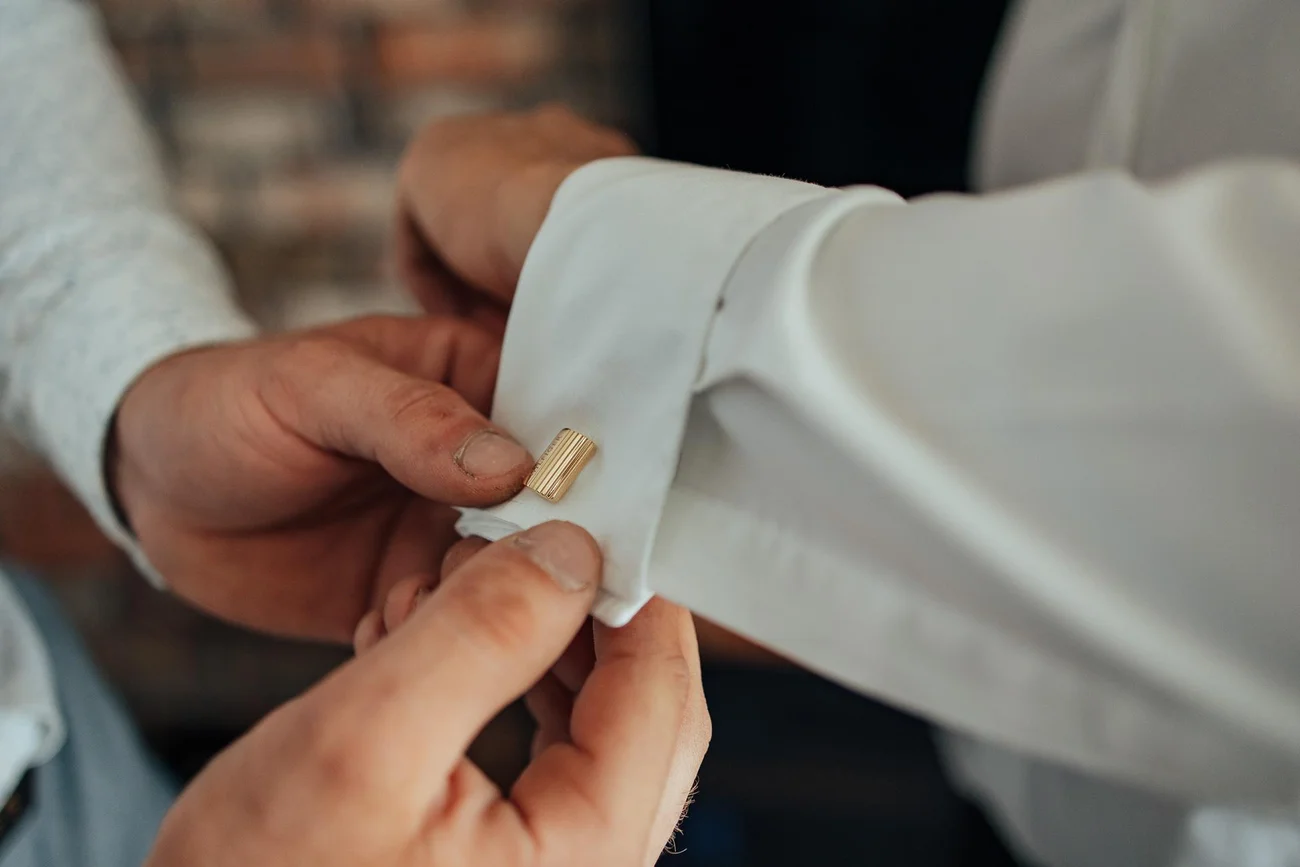 Spinki pana młodego - detal