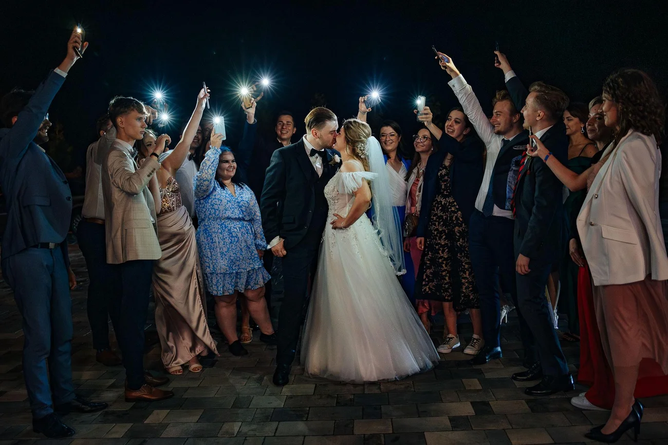 Zdjęcia ślubne nocą