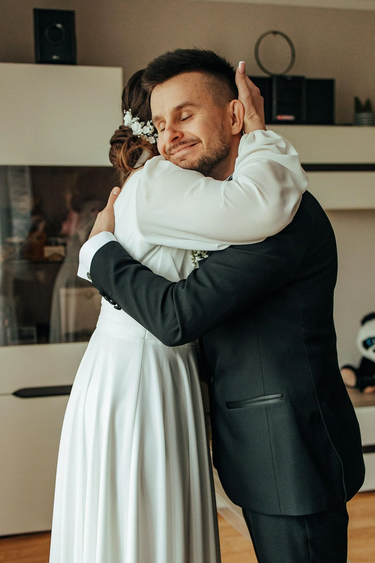 Pierwszy moment w dniu ślubu