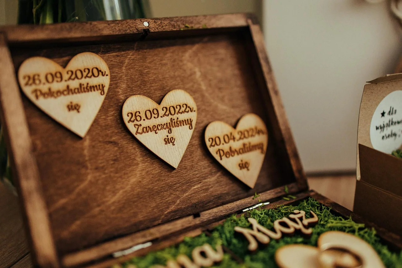 Pudełko na obrączki