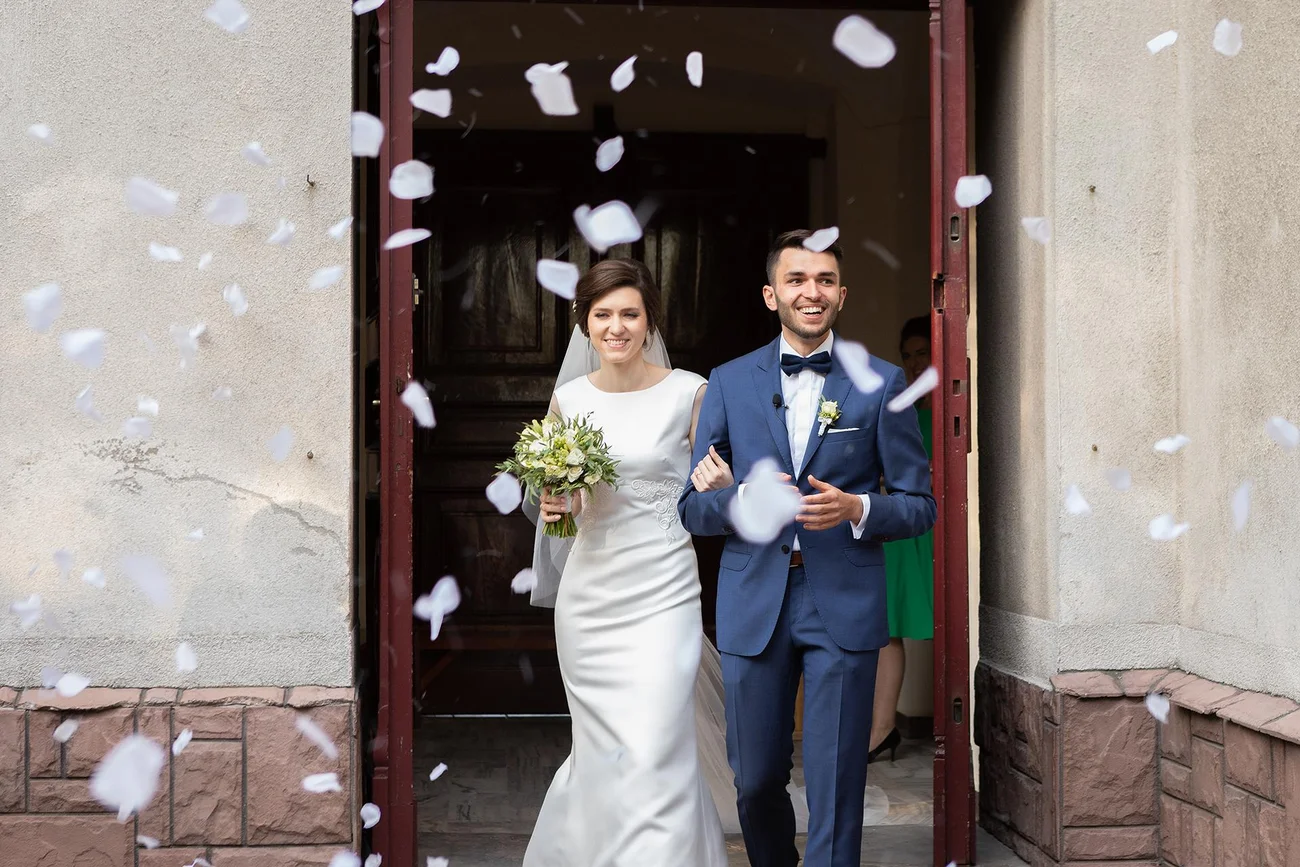 Konfetti nowożeńcy