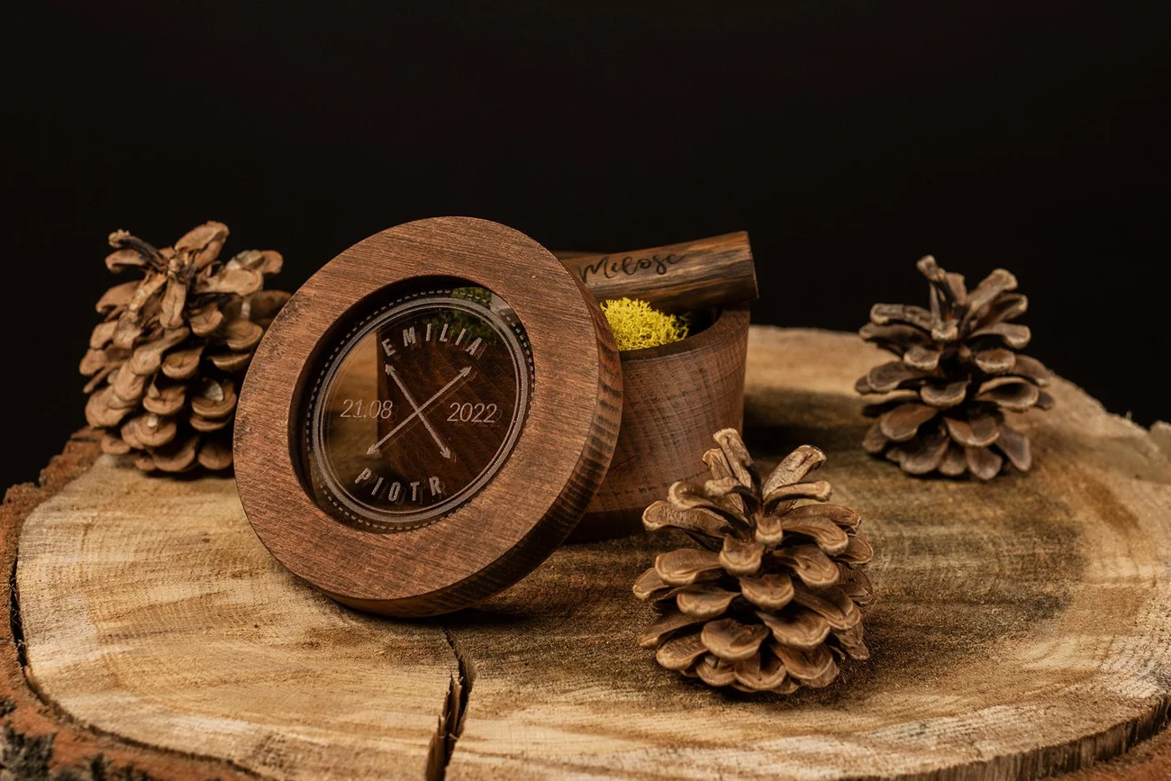 Drewniane pudełkopersonalizowane
