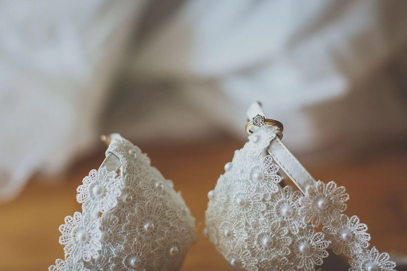 Buty ślubne - detal