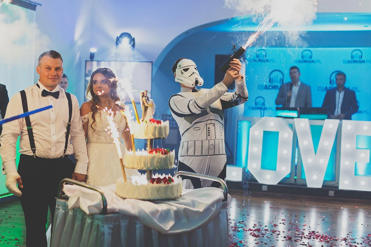 Tort ślubny Star Wars